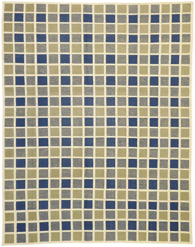 Vintage Plaid Kilim Area Rug with Luxury Lodge Style and Timeless ...