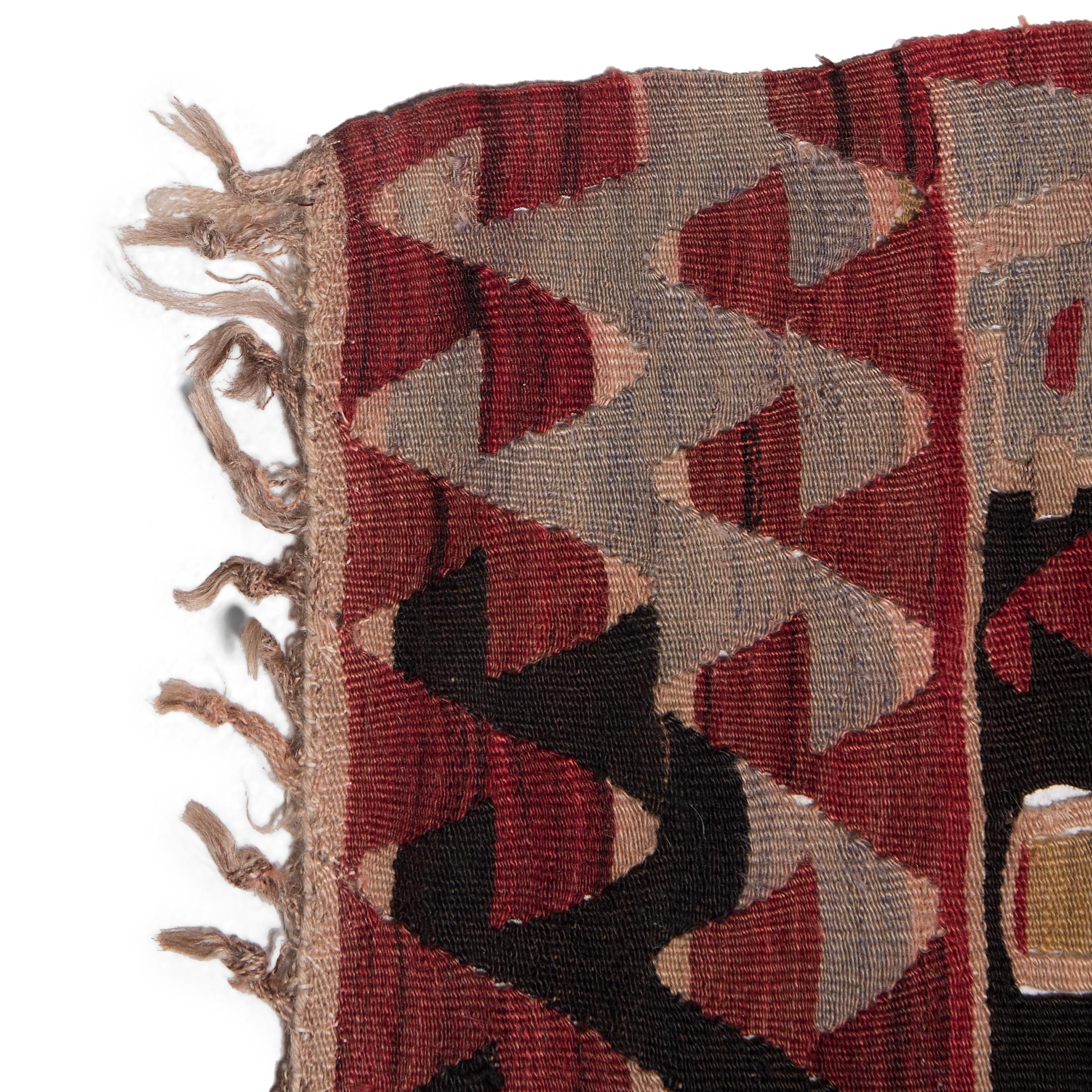 Tintura vegetale Tappeto Kilim turco vintage in vendita