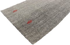 Vintage Turkish Kilim Extra-Long Hallway Runner with Modern Industrial Style