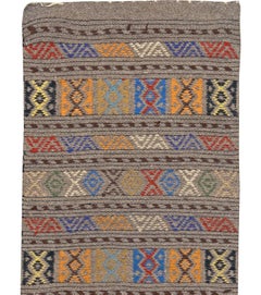 Vintage Turkish Kilim Flat-Weave Rug