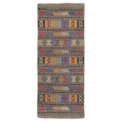 Alfombra Turca Kilim Vintage de Tejido Plano
