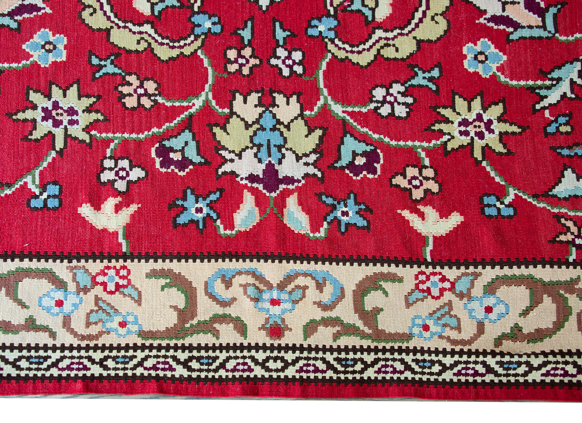 Vintage Turkish Kilim In Good Condition For Sale In Chicago, IL