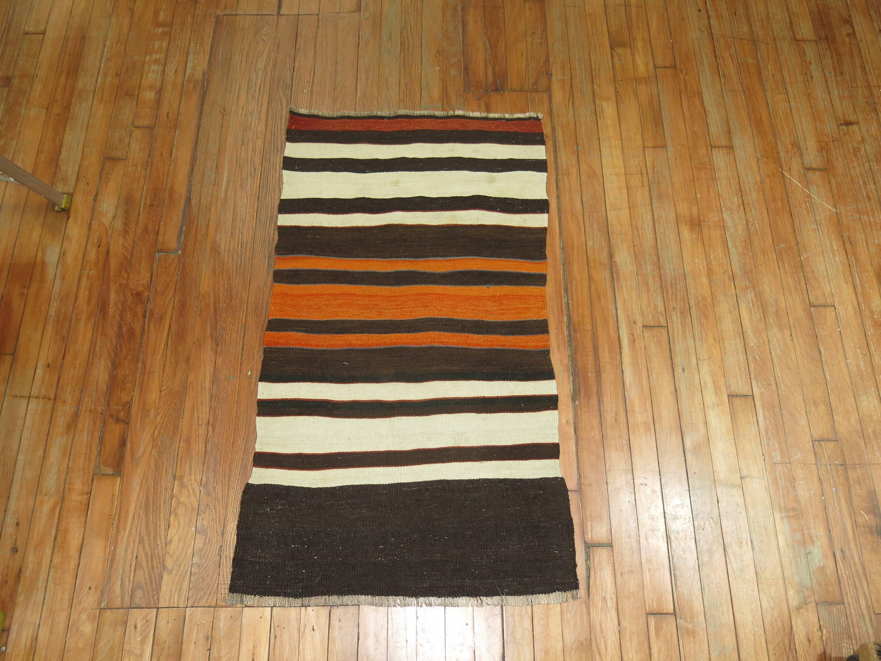 Vintage Turkish Kilim In Excellent Condition In New York, NY