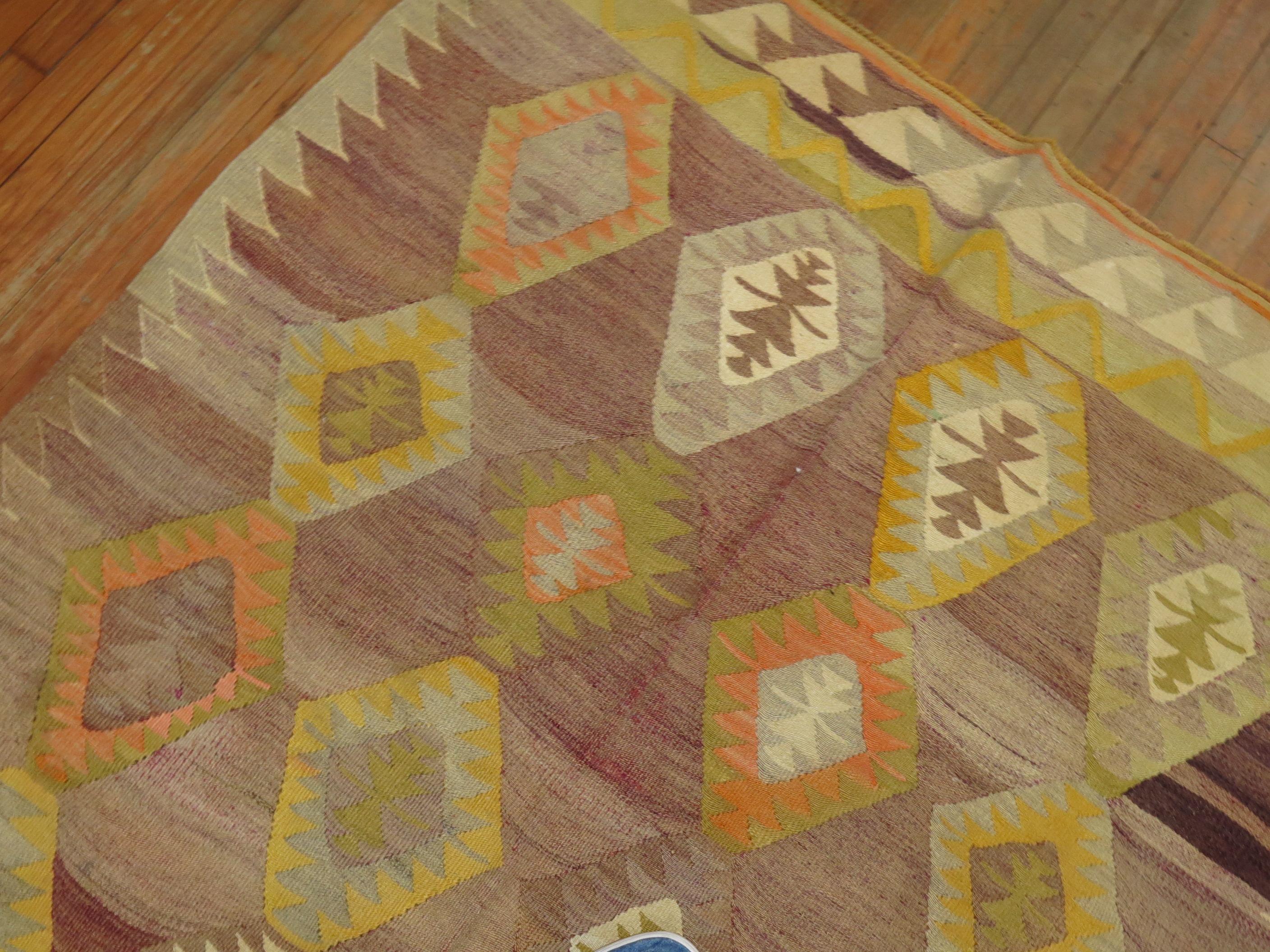 20th Century Vintage Turkish Kilim