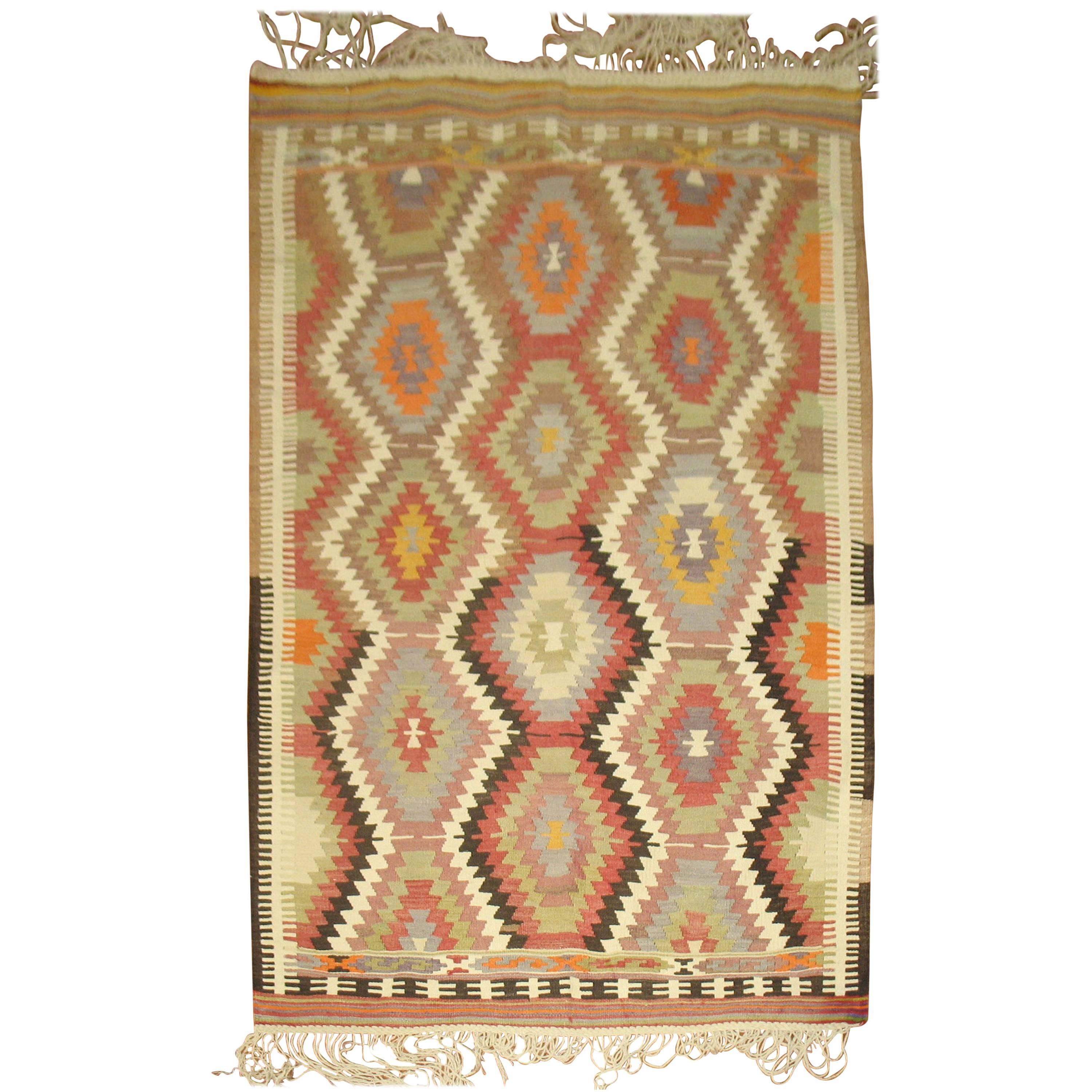 Vintage Turkish Kilim at 1stDibs