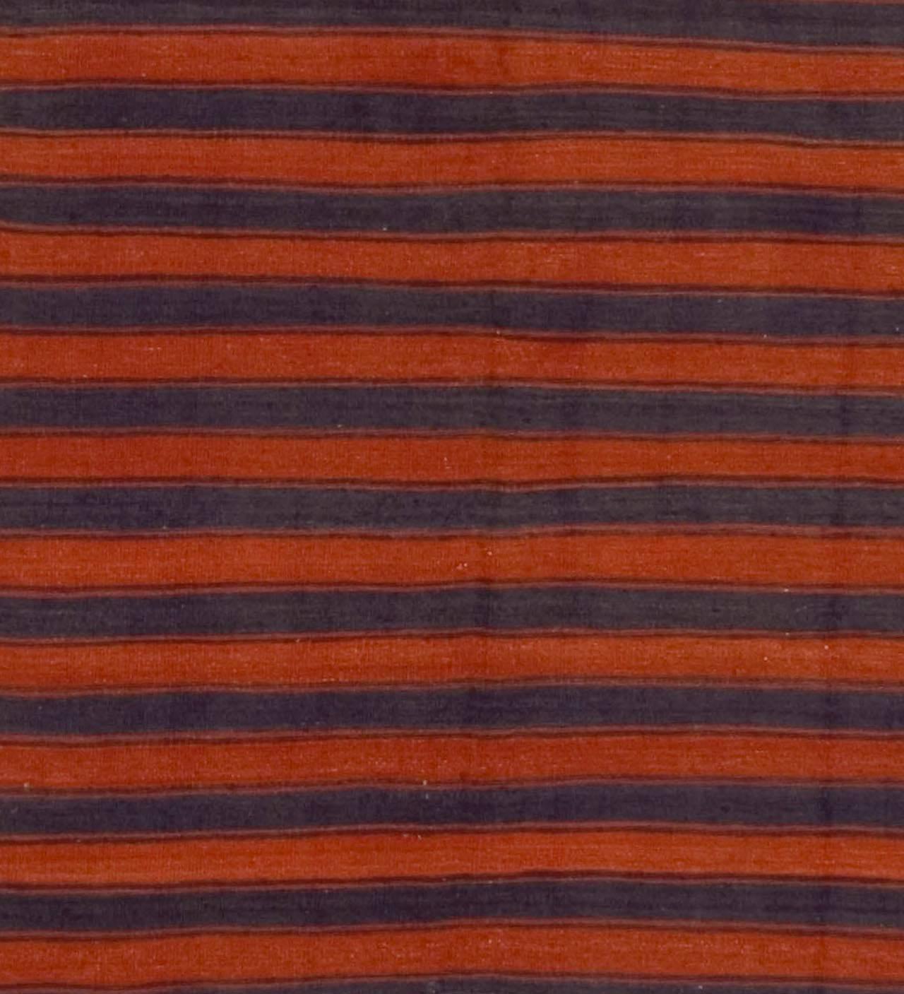 Alfombra Turca Kilim Vintage Tamaño Galería, 4'9 x 12'6 Turco en venta