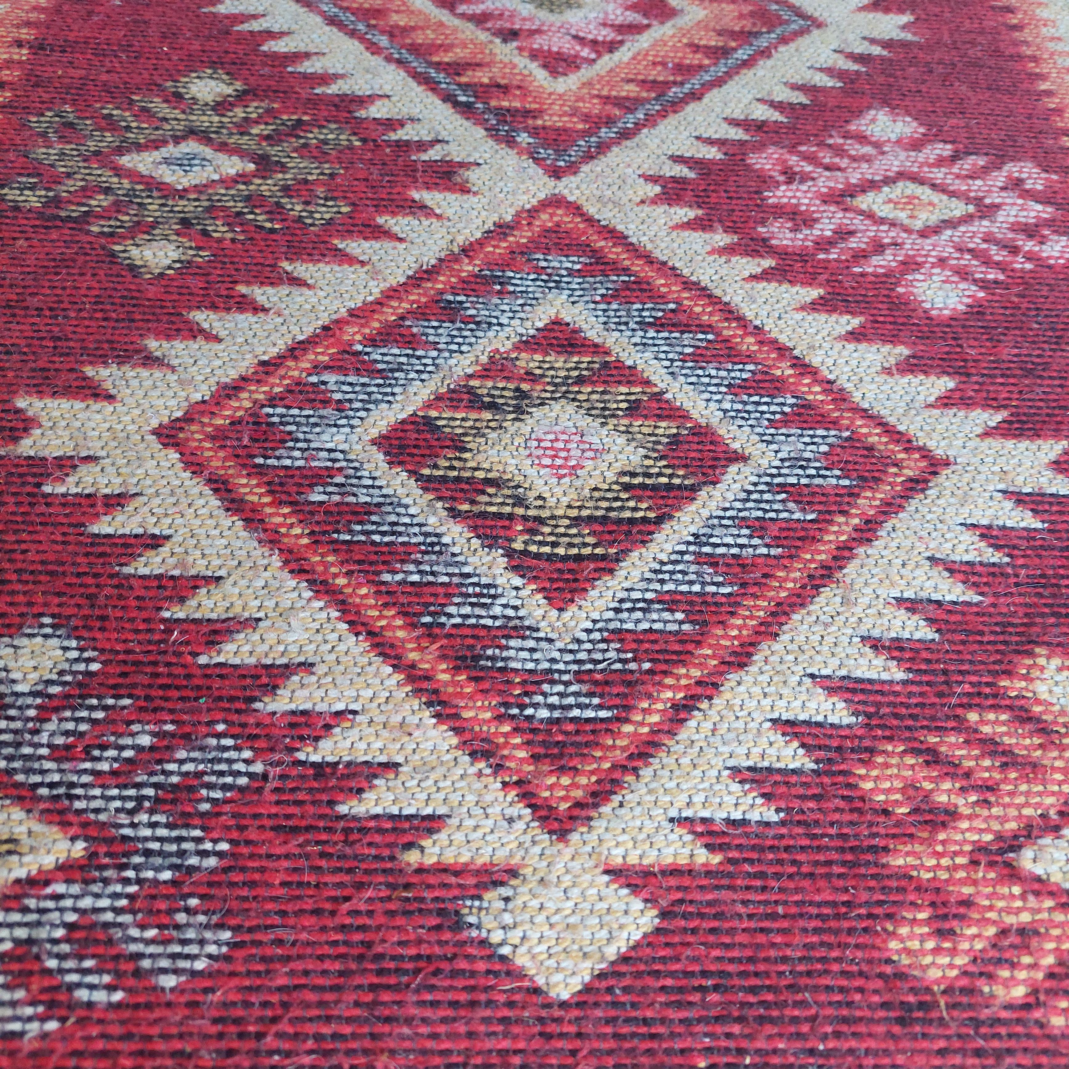 Türkischer Kilim Kelim-Teppich  traditionale orientalische rückseitig verstellbare 132x76cm im Angebot 4