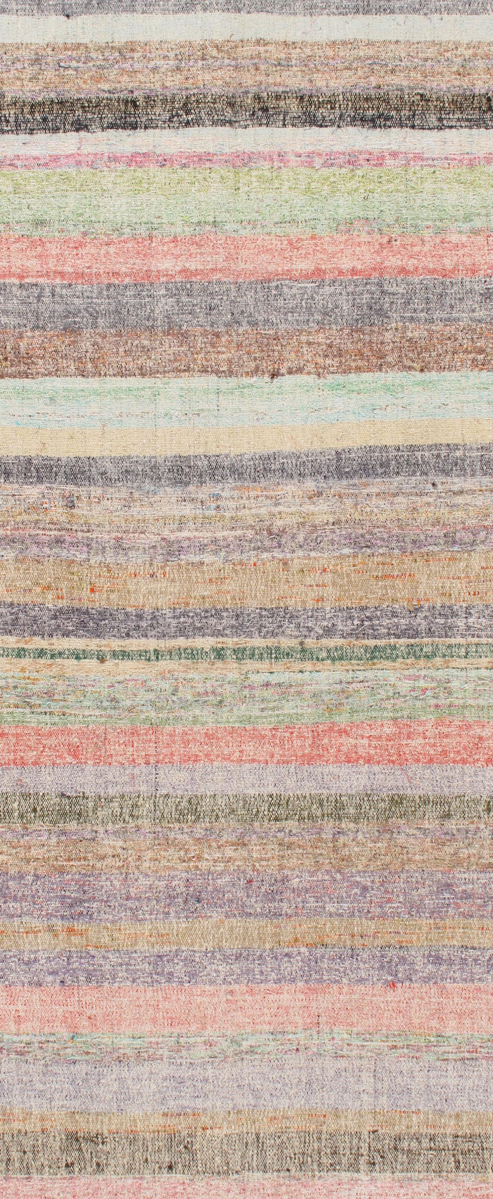 Runner lungo vintage in kilim turco, 3'9 x 24'2 In condizioni buone in vendita a New York, NY