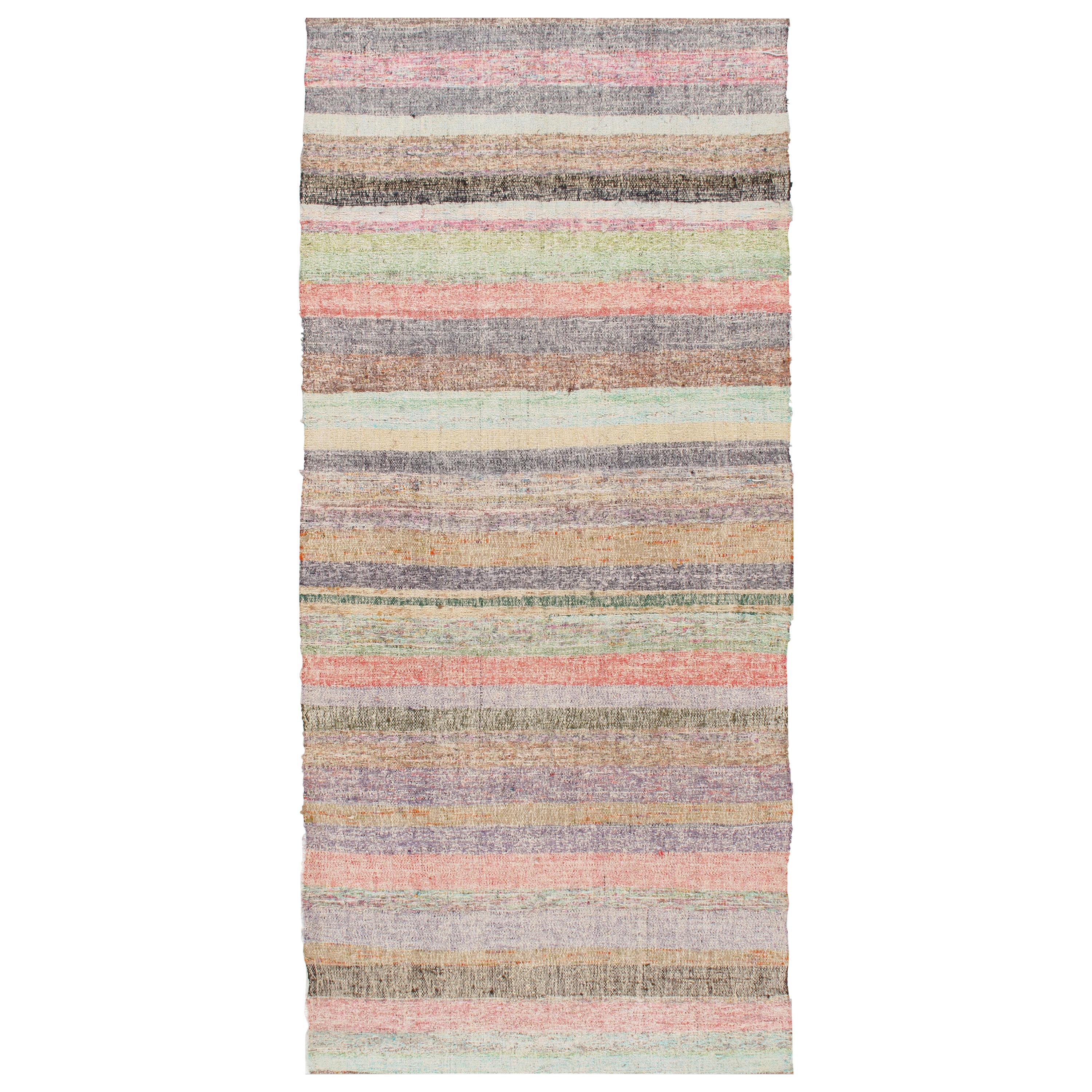 Vintage Turkish Kilim Long Runner, 3'9 x 24'2 For Sale