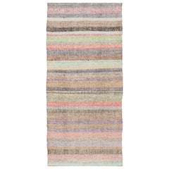 Vintage Turkish Kilim Long Runner, 3'9 x 24'2