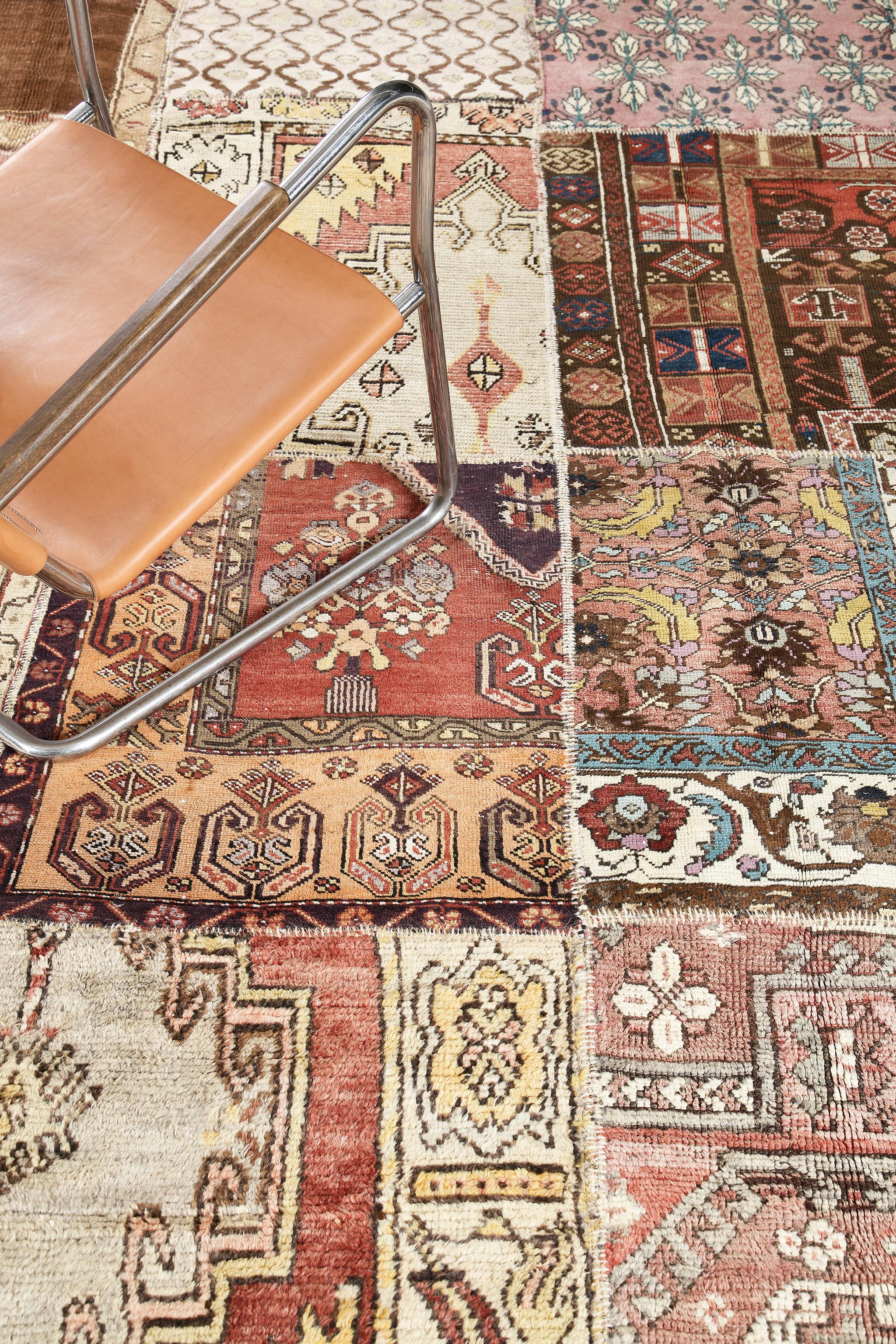 Türkisches Kelim-Patchwork-Patchwork im Angebot 4