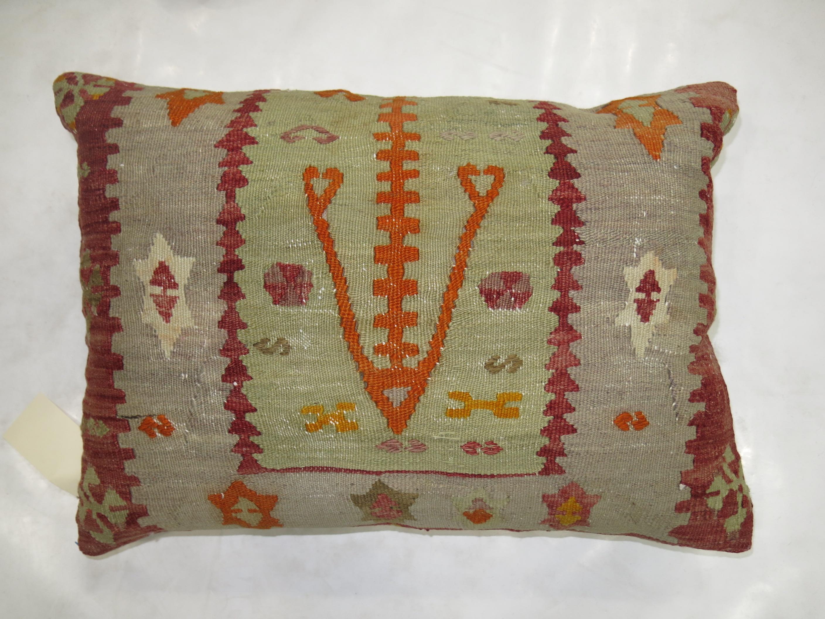 Tribal Vintage Turkish Kilim Pillow