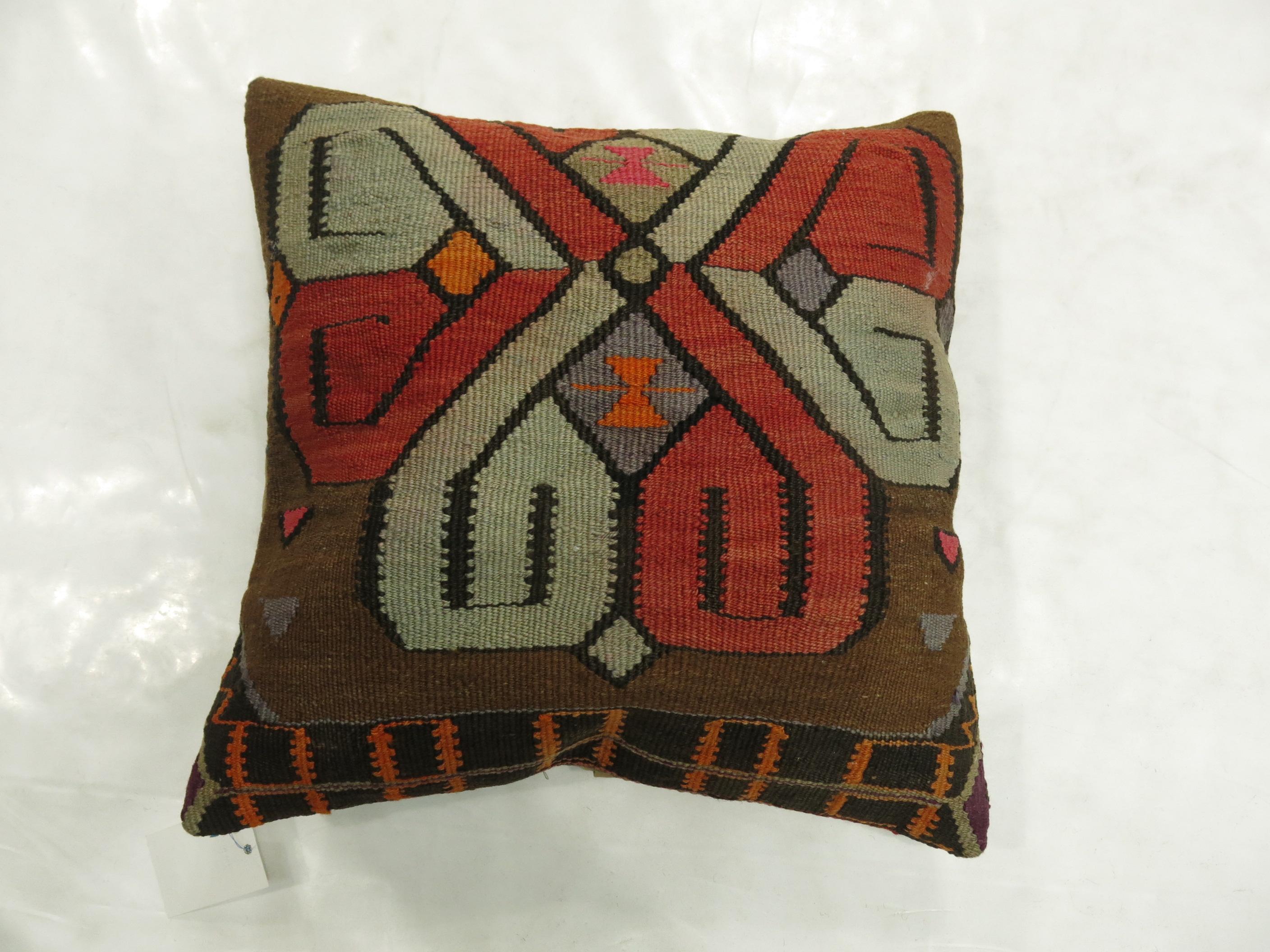 Tribal Vintage Turkish Kilim Pillow