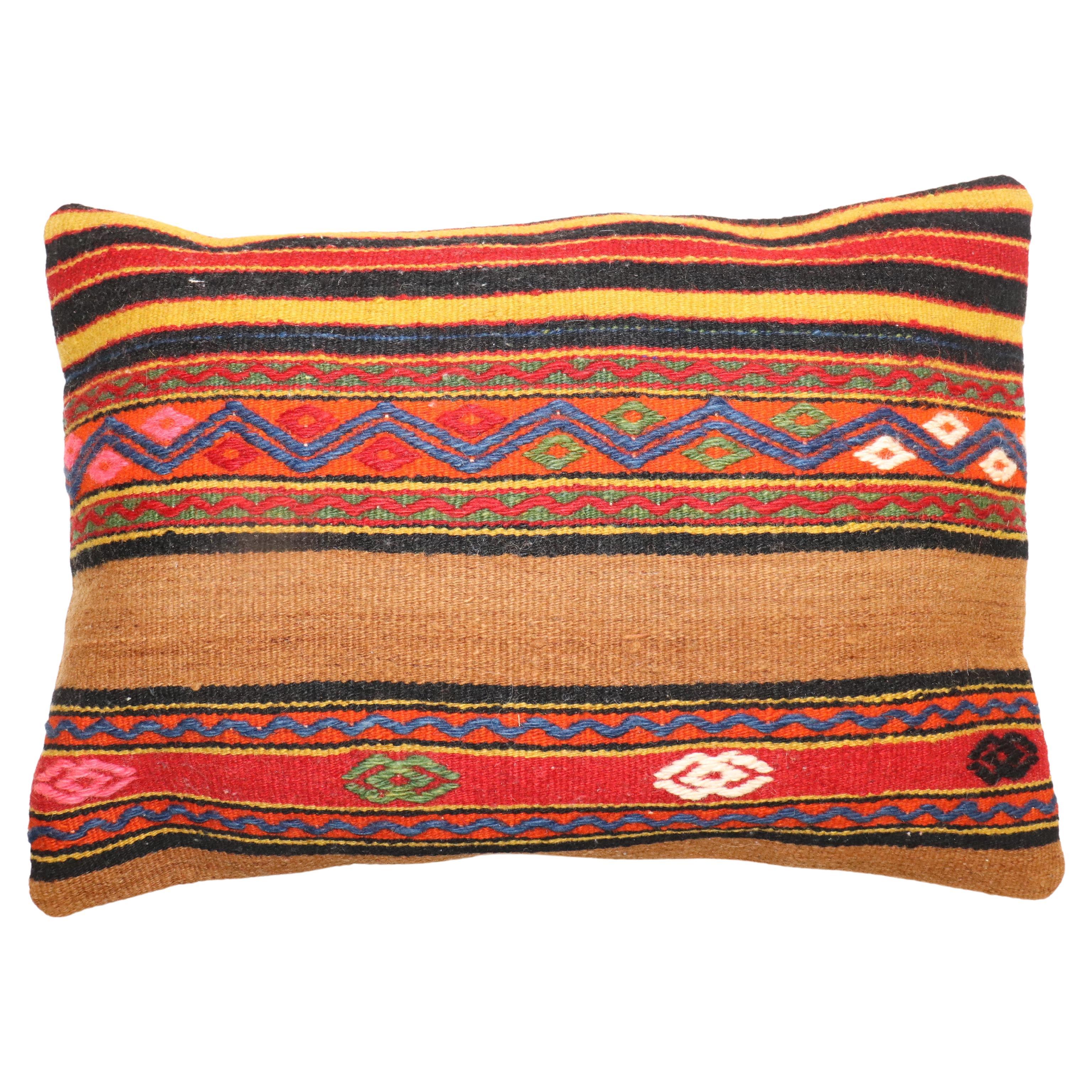 Vintage Turkish Kilim Pillow For Sale