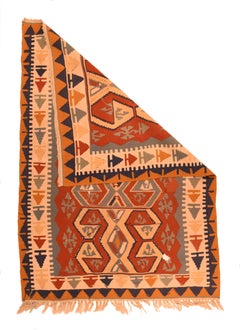 Alfombra Kilim Turca Vintage 3'2'' x 5'3''