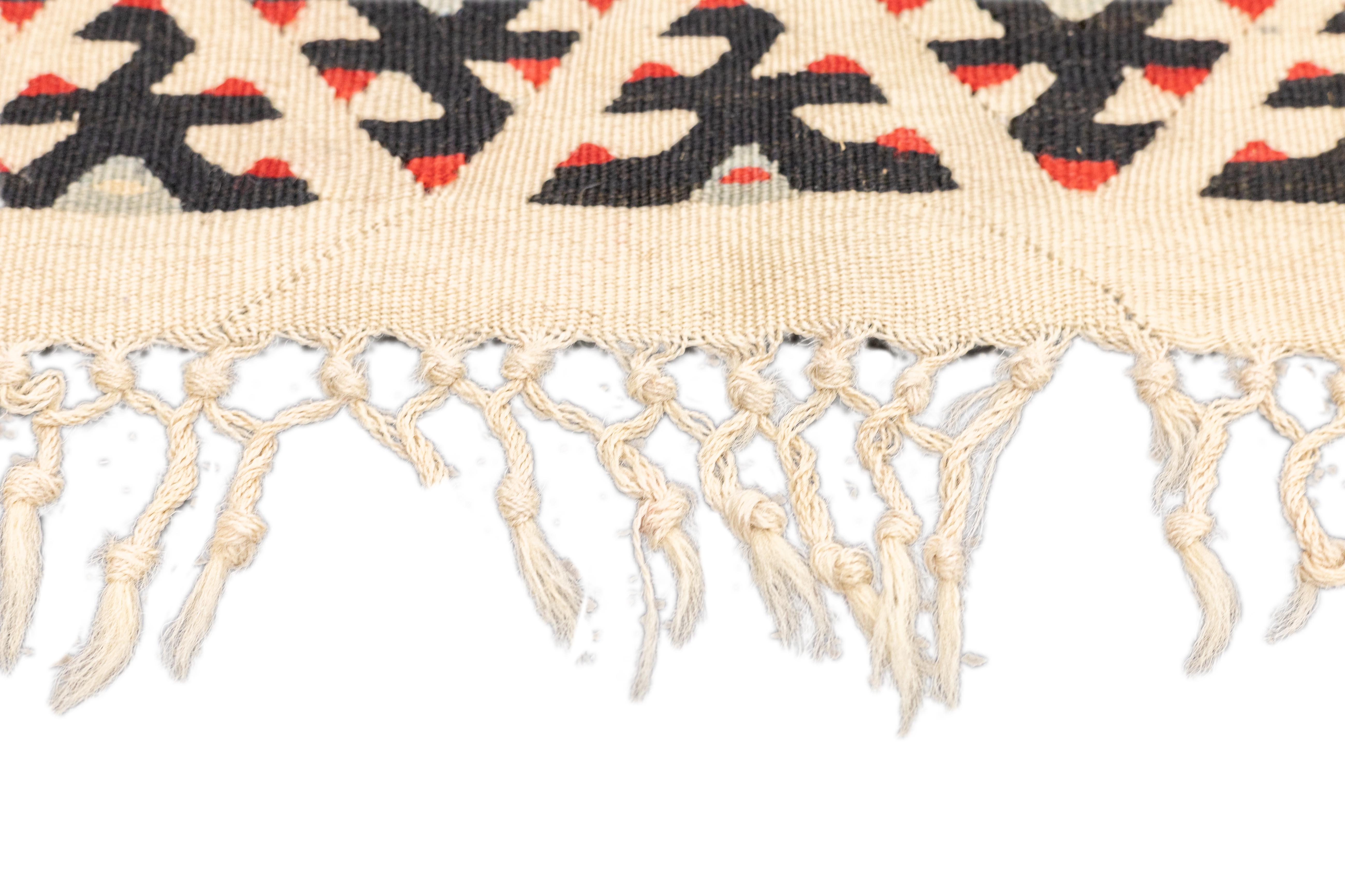 Alfombra Kilim Turca Vintage 4'5'' x 4'6'' Lana en venta