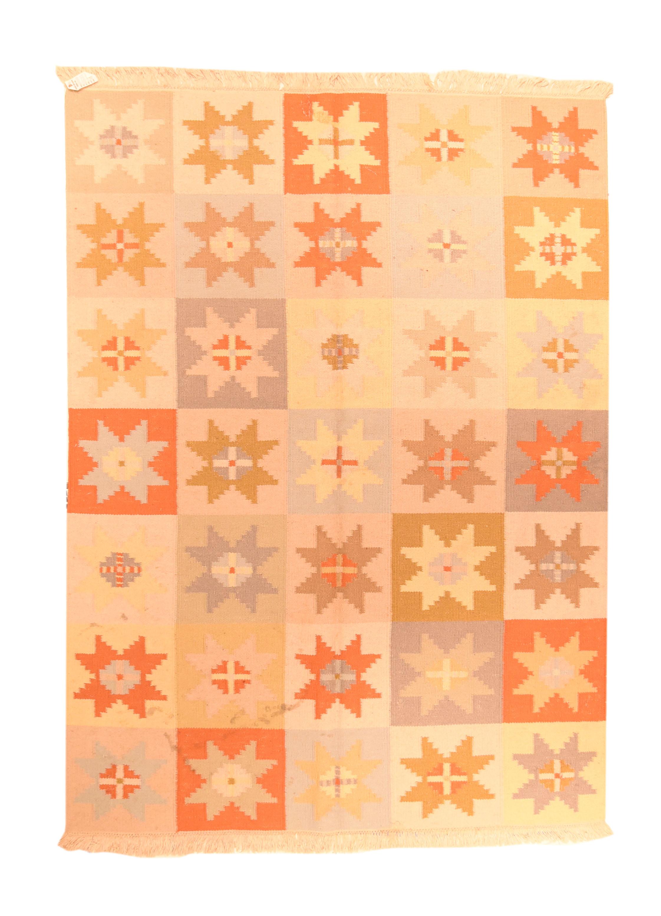 Vintage Turkish Kilim Rug 5'10'' x 7'10'' In Good Condition For Sale In New York, NY