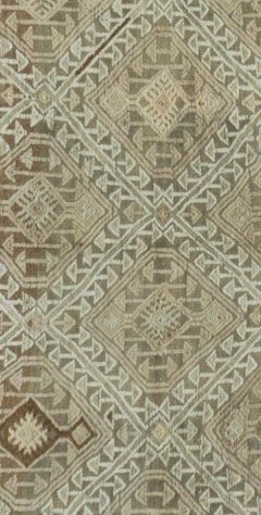 Vintage Turkish Kilim Rug, Handwoven Wool,  5'6" x 7'2"