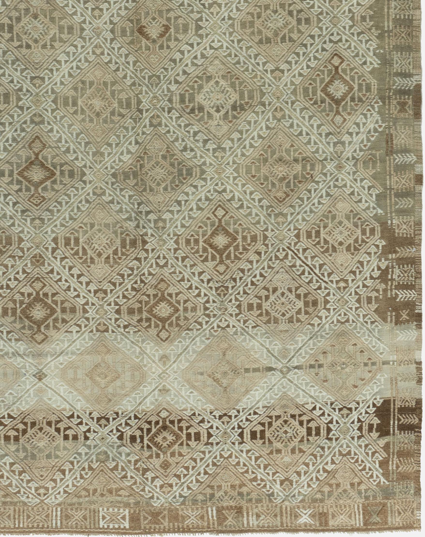 Vintage Türkisch Kilim Teppich 5'6 X 7'2 im Angebot 1