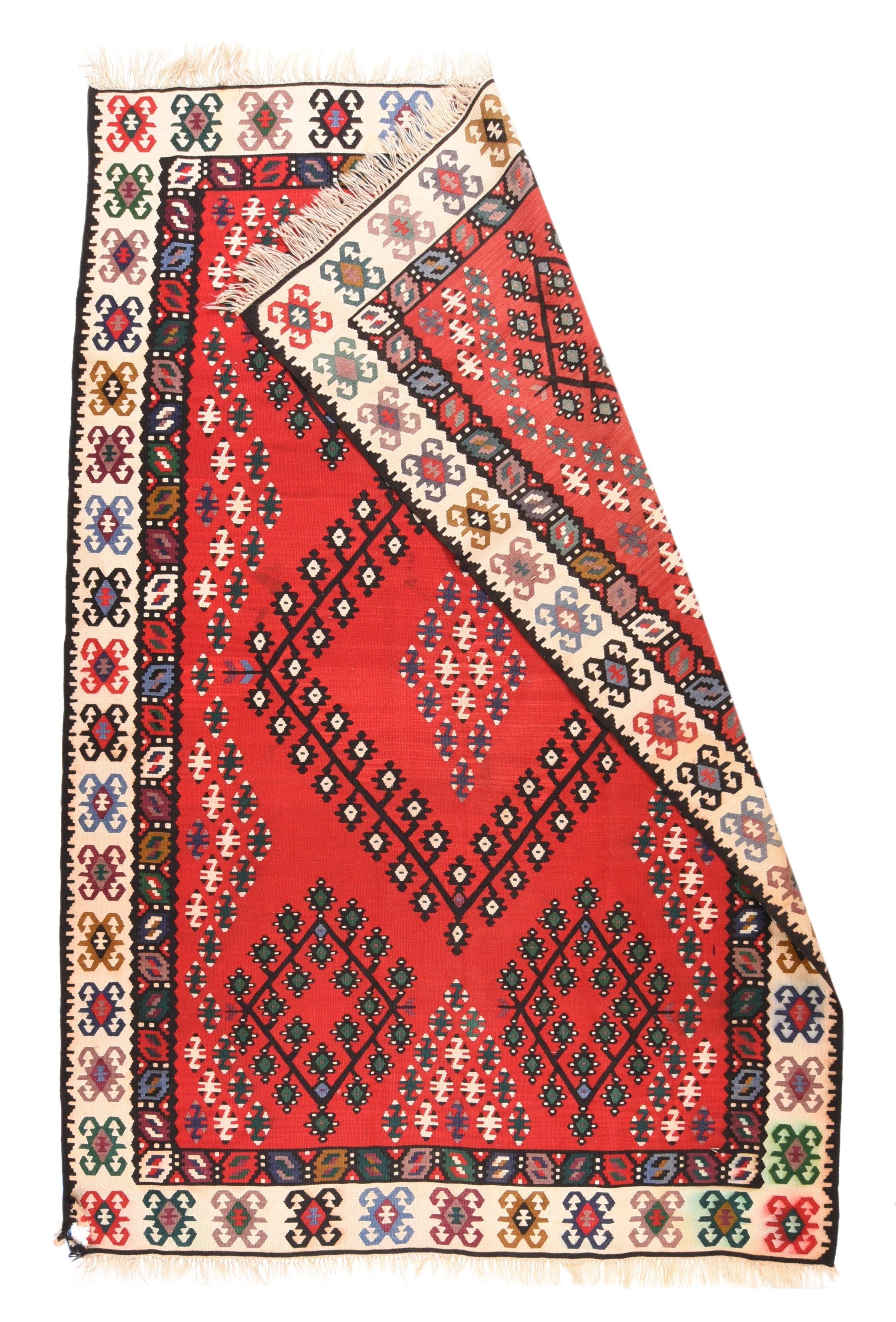 Vintage Turkish Kilim Rug 6'6'' x 10'0