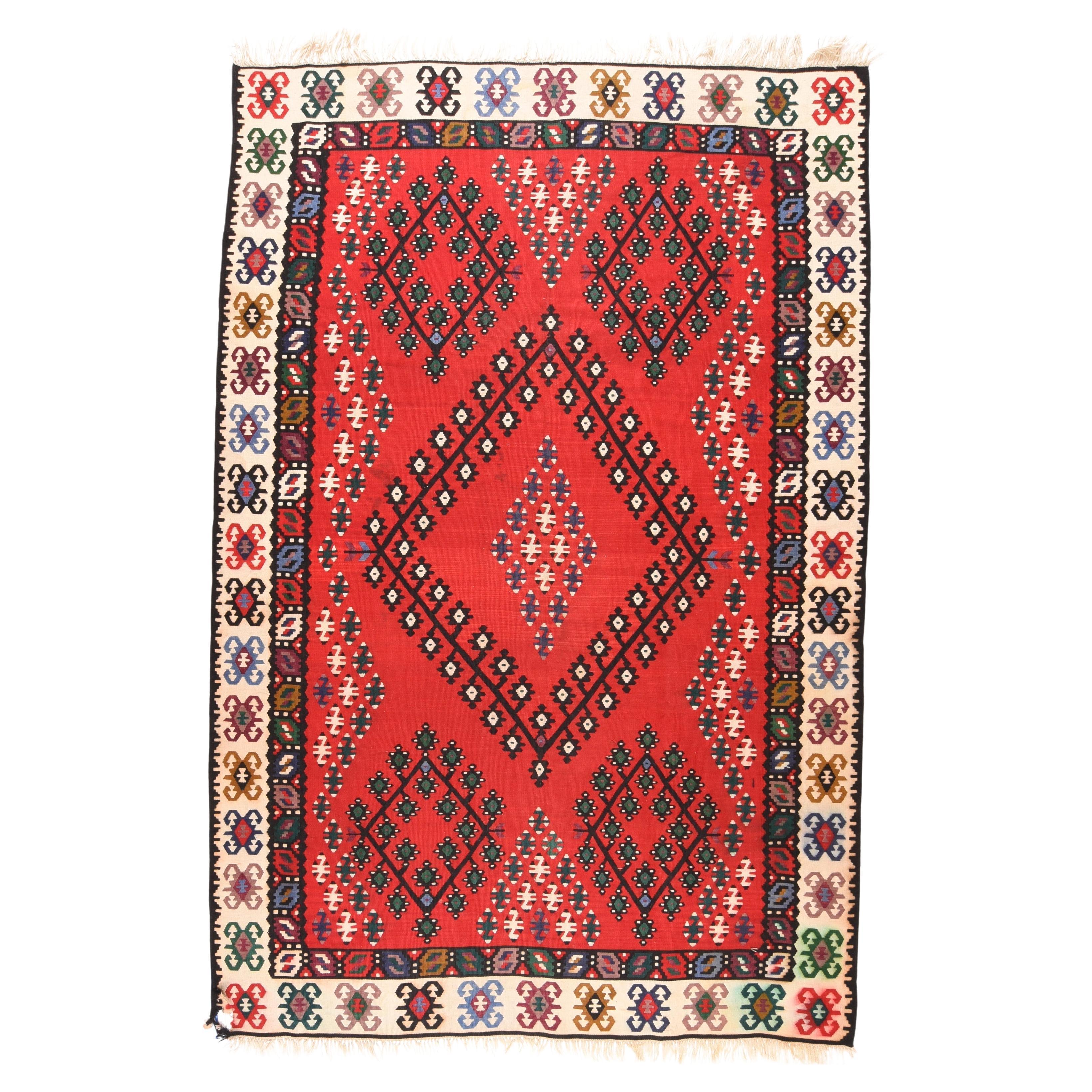 Alfombra Kilim Turca Vintage 6'6'' x 10'0" (6'6'' x 10'0")