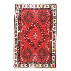 Tapis Kilim turc vintage 6'6'' x 10'0"