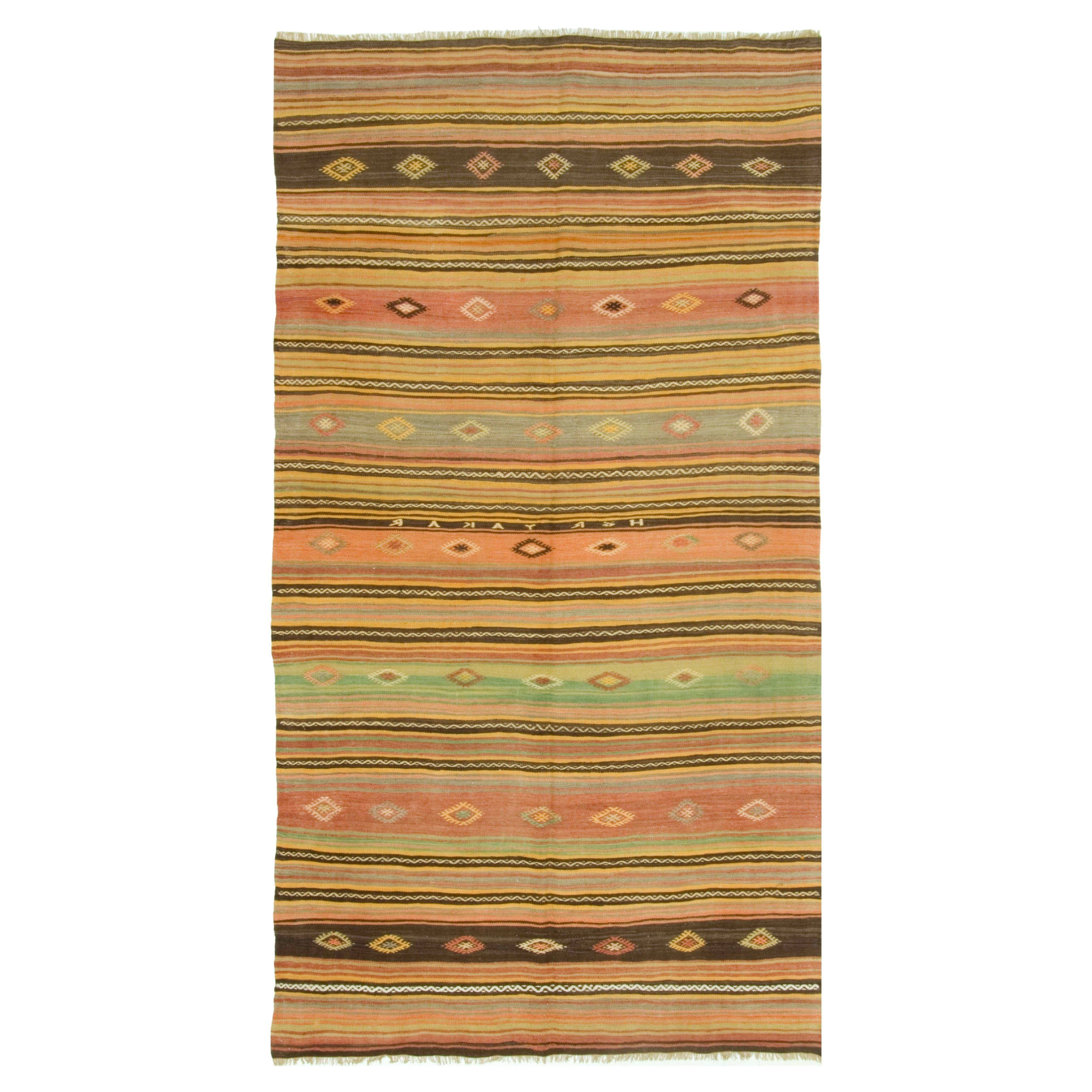 Vintage Turkish Kilim Rug Carpet