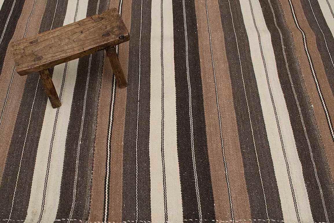 Would you like a room to appear larger? Use a rug with vertical stripes. This industry secret have been used by many professionals. A floor-cover with vertical stripes not only elongates and enhances the flow of a room but it even modernizes the