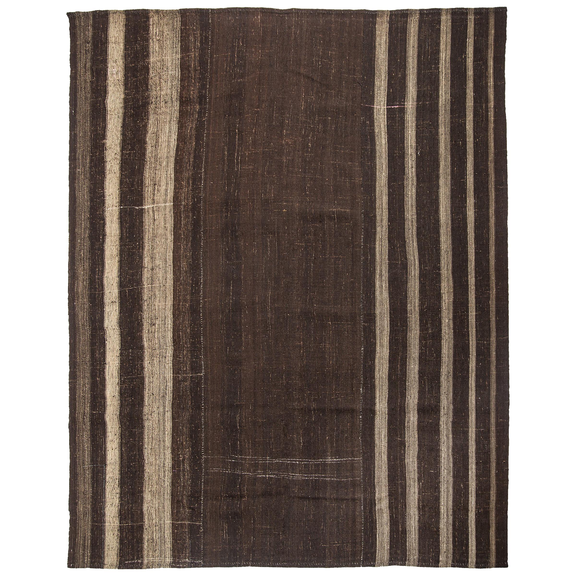 Vintage Turkish Kilim Rug 
Flat-Weave
