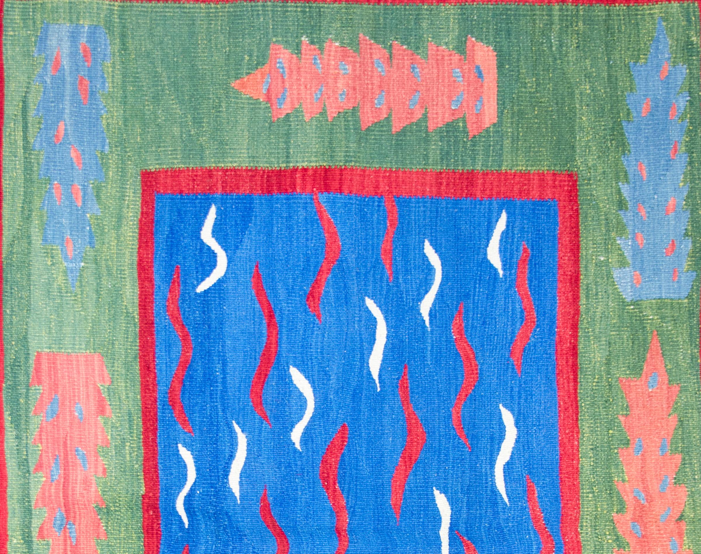 Tapis Kilim turc vintage en vente 4