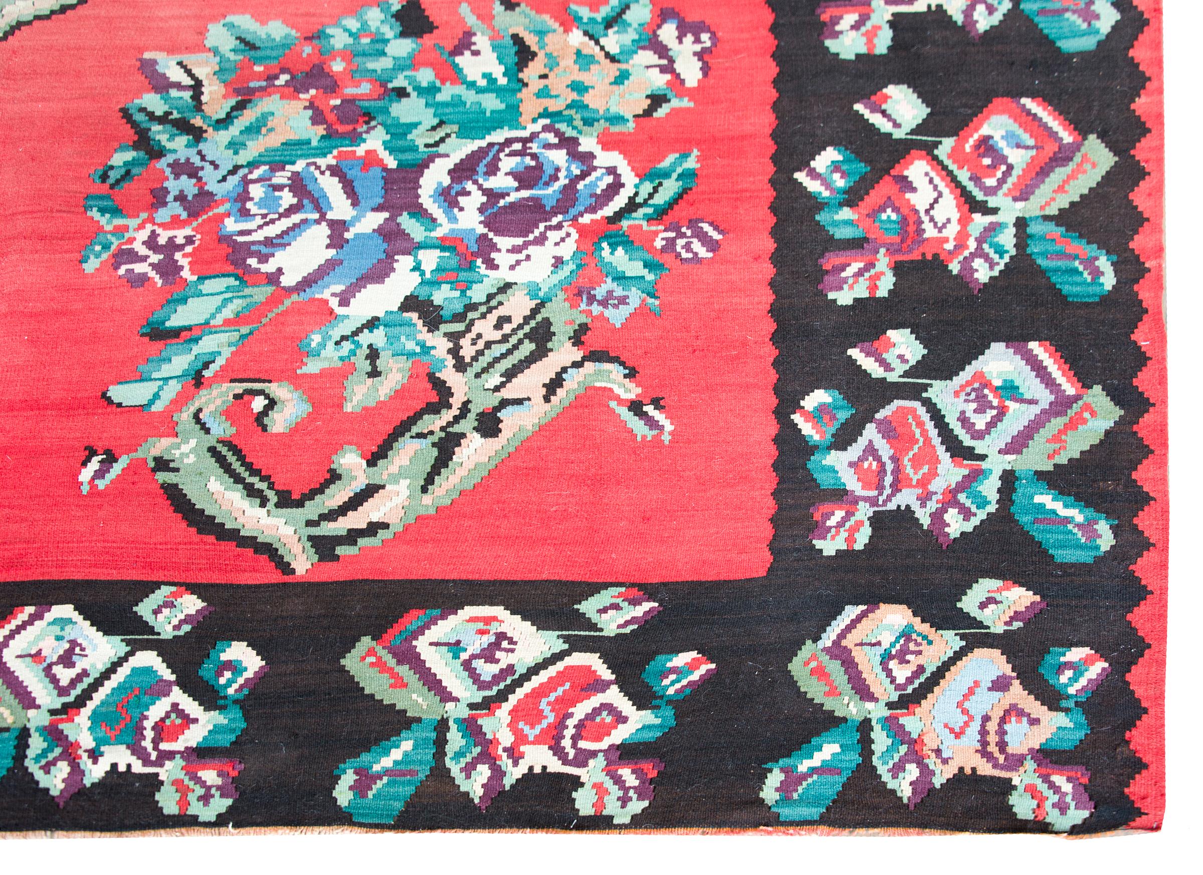 Türkischer Kelim-Teppich, Vintage im Angebot 8