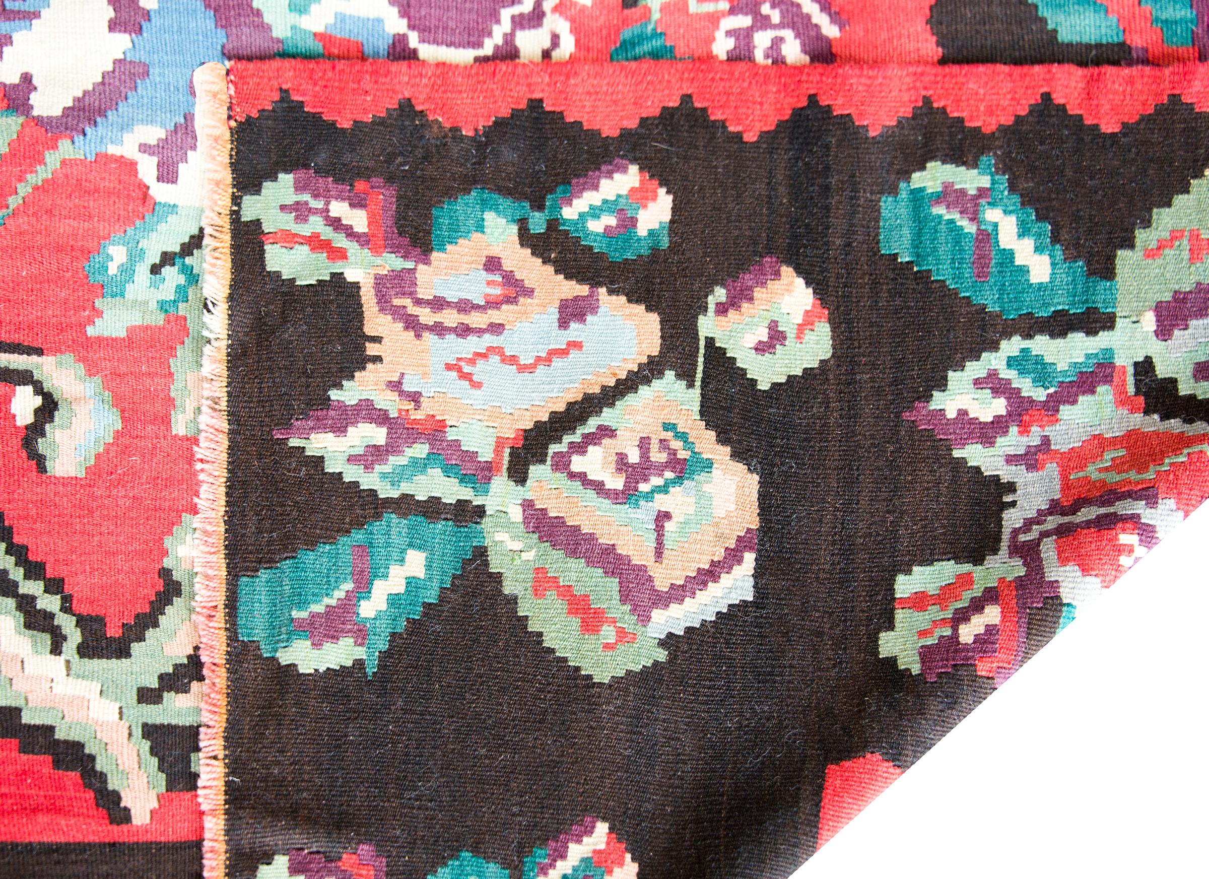Türkischer Kelim-Teppich, Vintage im Angebot 9