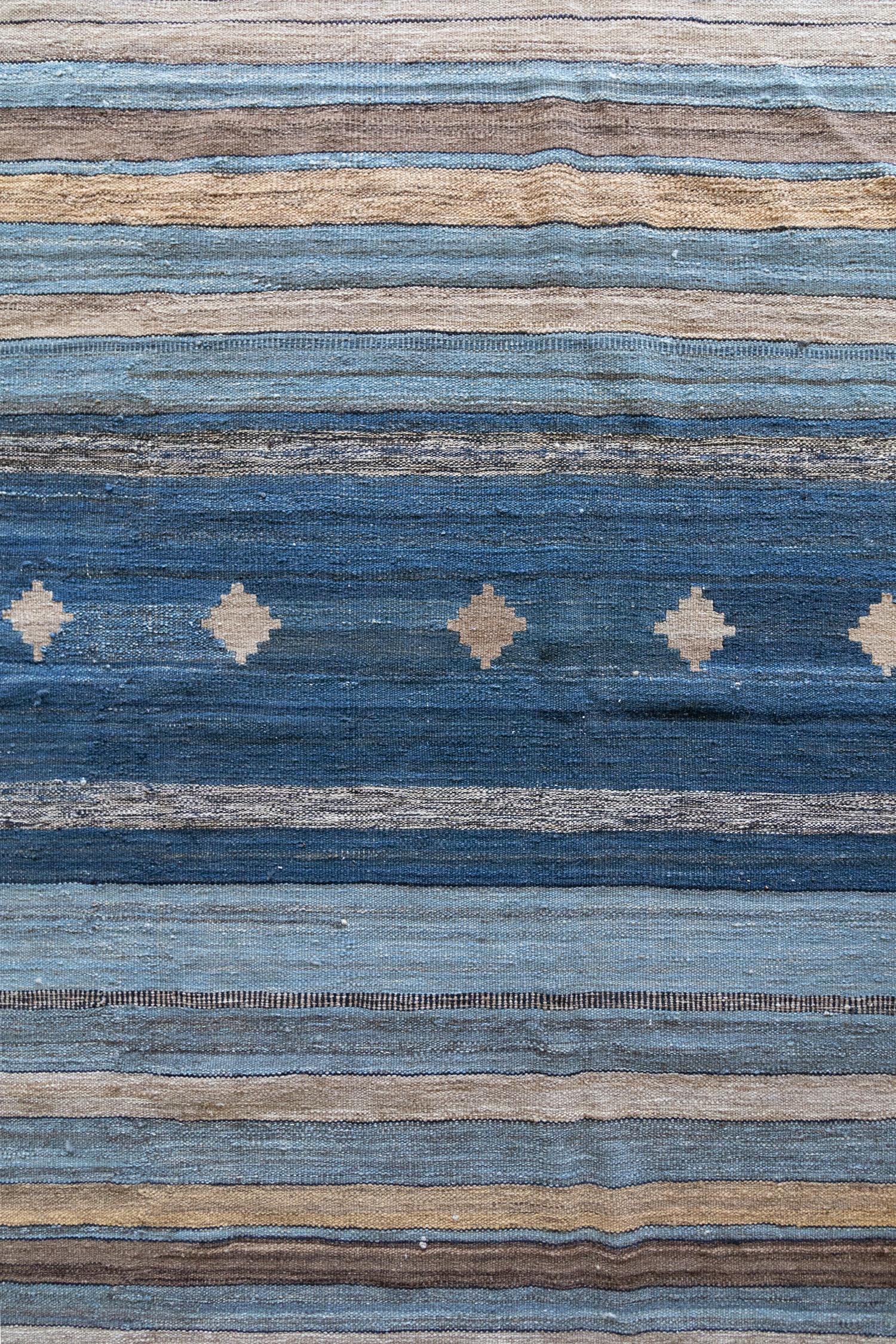 Türkischer Kelim-Teppich, Vintage (Handgewebt) im Angebot