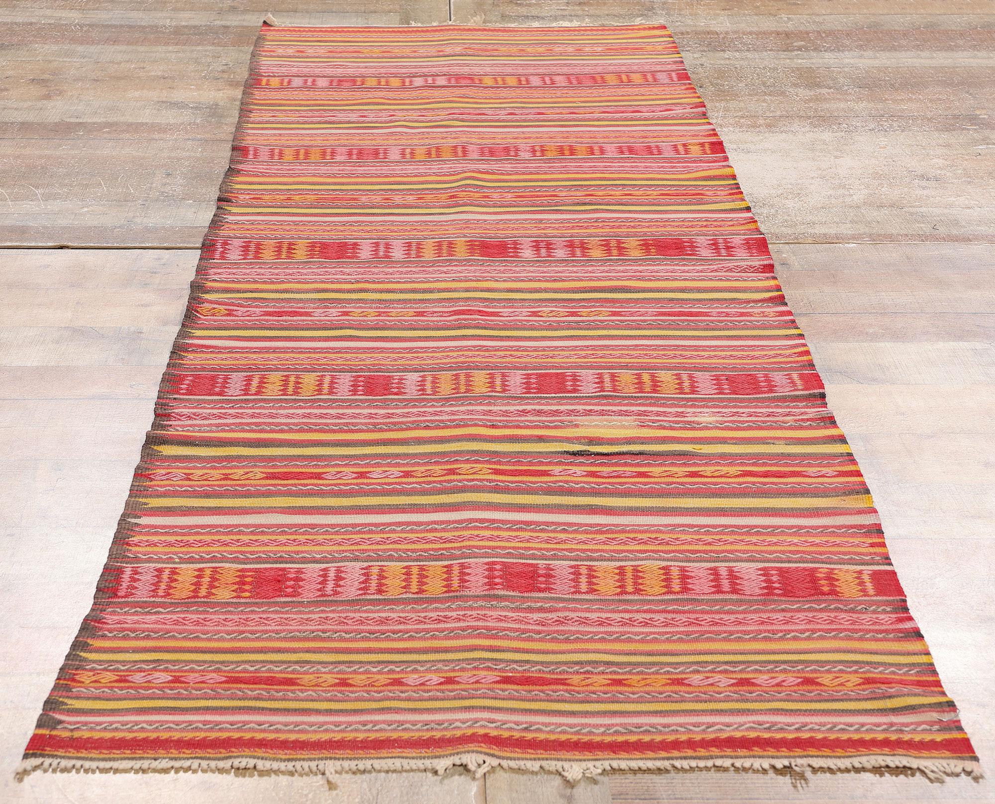 Vintage Turkish Kilim Rug For Sale 1