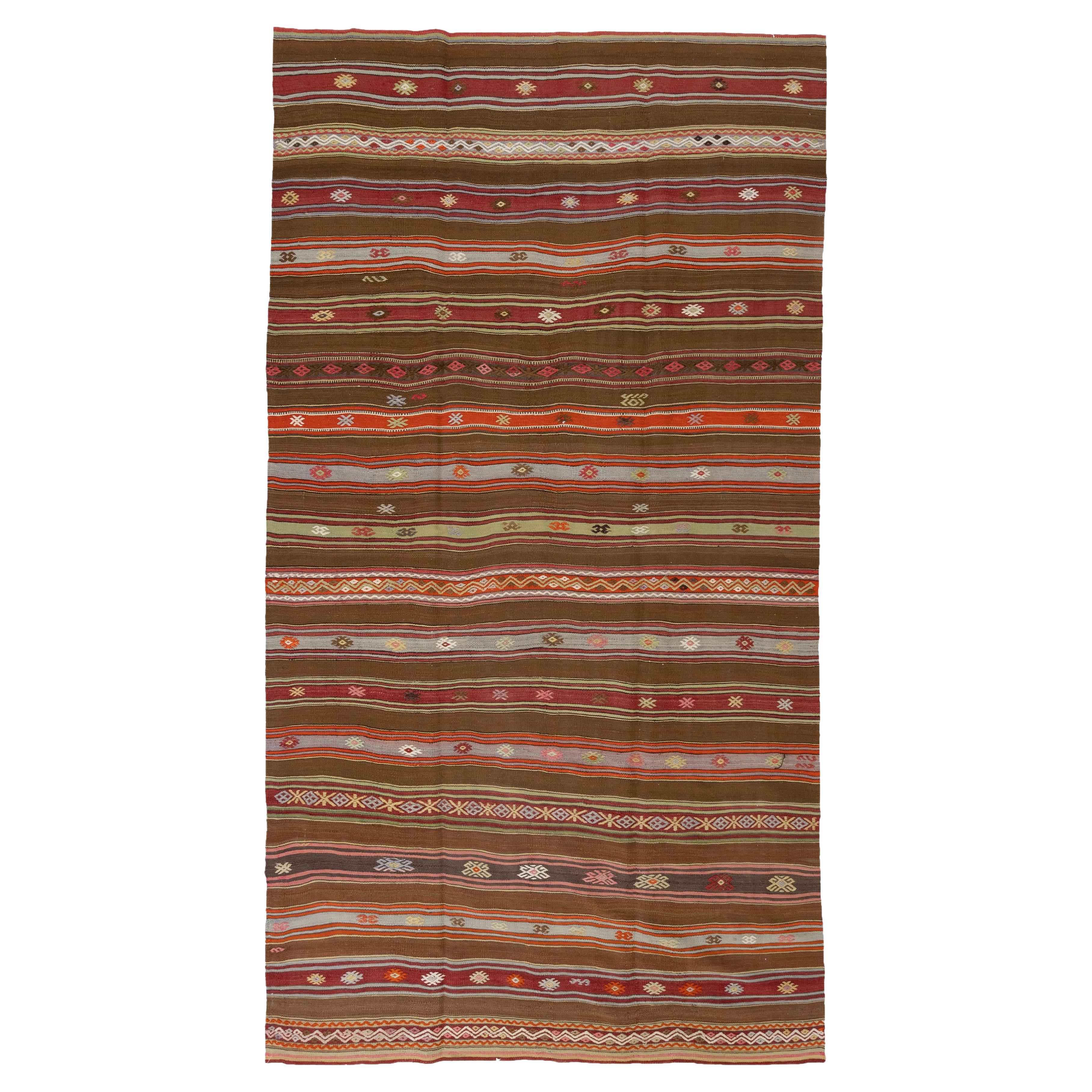 Vintage Turkish Kilim Rug For Sale