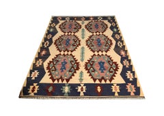Tapis Kilim turc vintage fait main Tapis en laine Kilims grand format