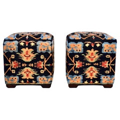 Fabric Ottomans and Poufs