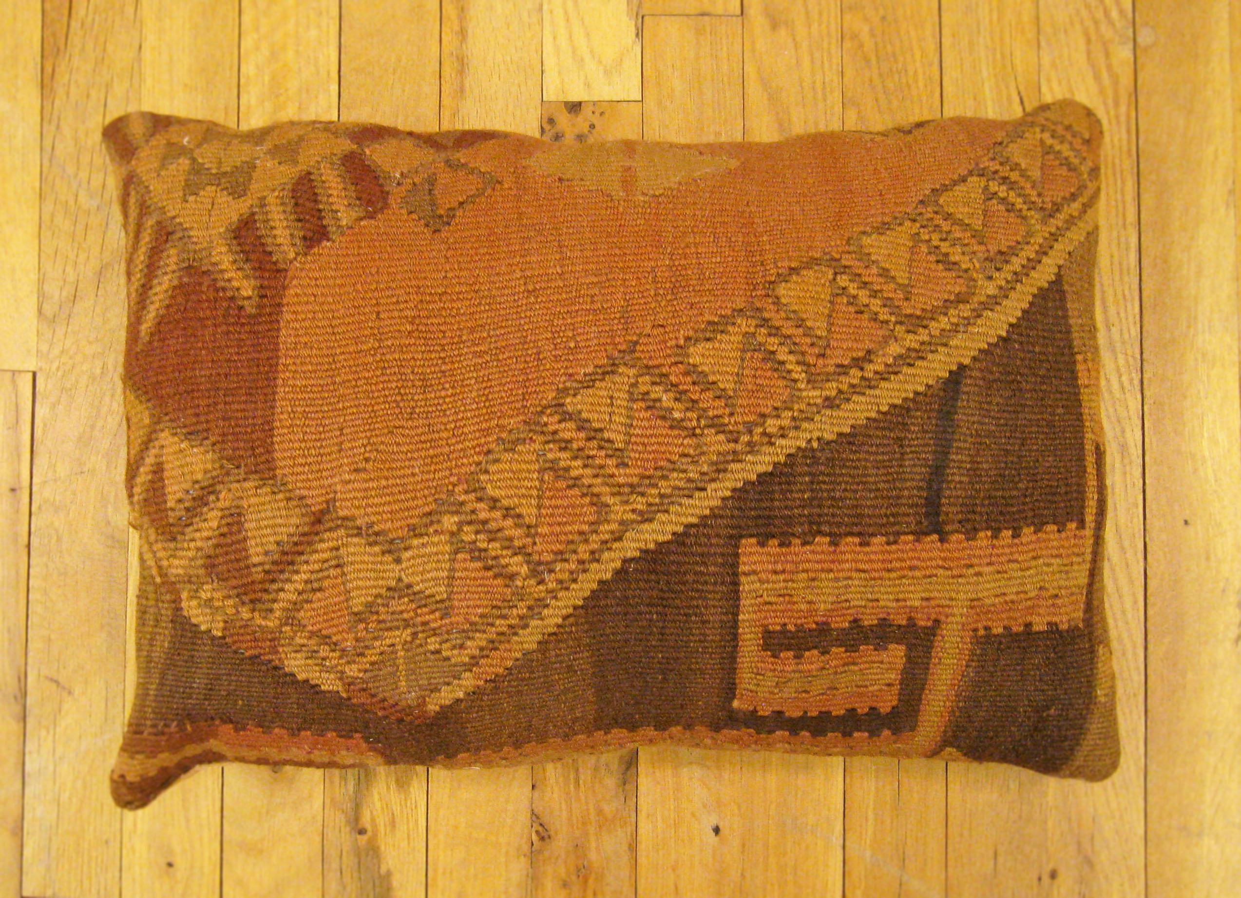 Vintage Turkish Kilim rug pillow, size 22