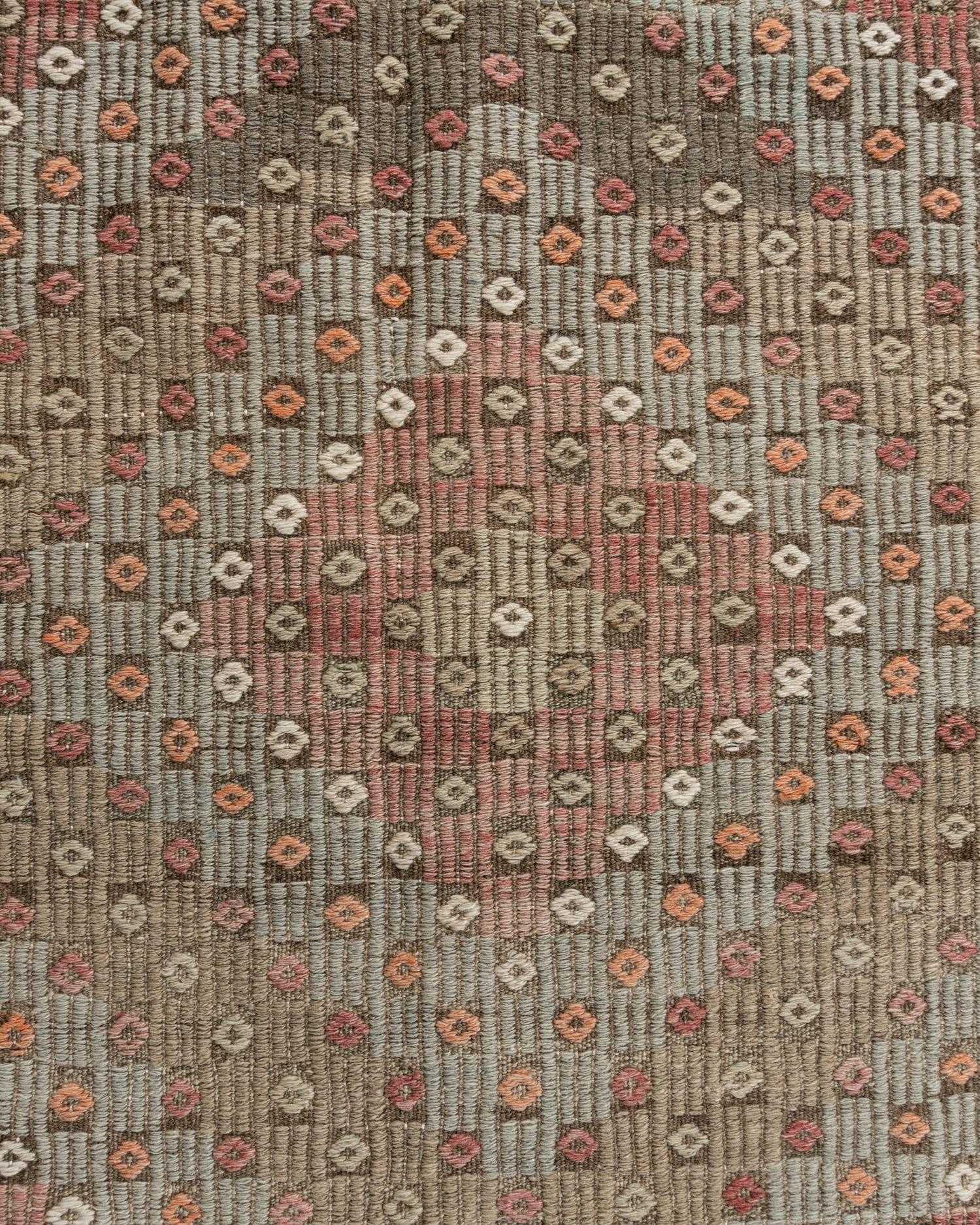 Türkischer Vintage-Kelim-Teppich-Läufer, 6'2 X 12' im Angebot 4