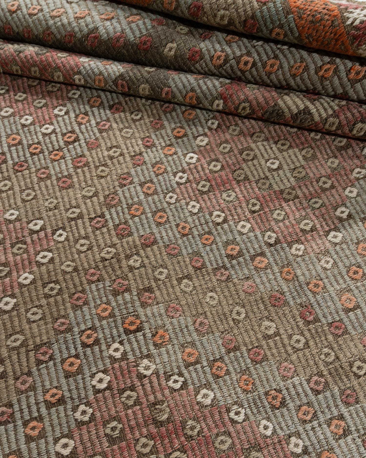 Türkischer Vintage-Kelim-Teppich-Läufer, 6'2 X 12' im Angebot 6