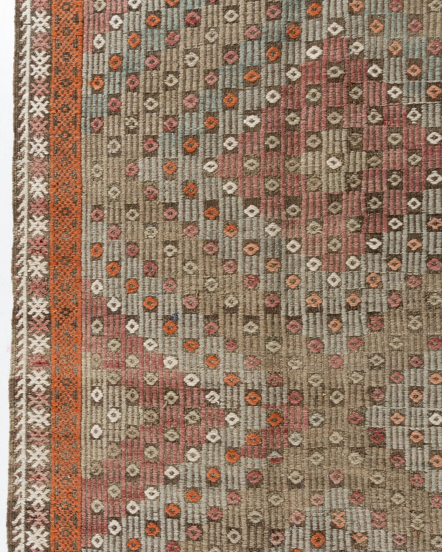 Türkischer Vintage-Kelim-Teppich-Läufer, 6'2 X 12' im Angebot 7