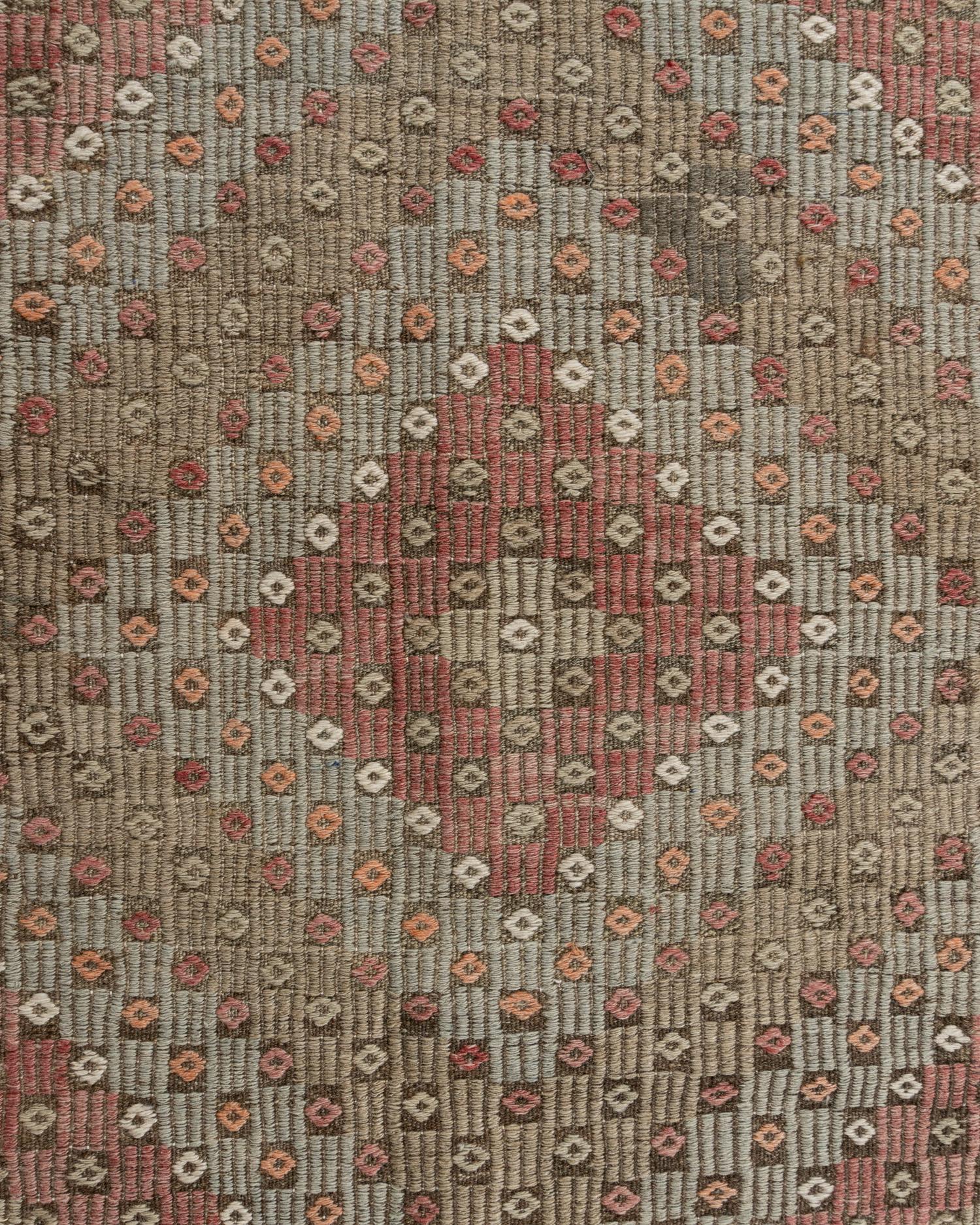 Türkischer Vintage-Kelim-Teppich-Läufer, 6'2 X 12' im Zustand „Gut“ im Angebot in New York, NY