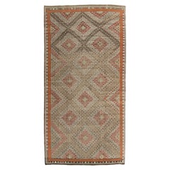 Türkischer Vintage-Kelim-Teppich-Läufer, 6'2 X 12'