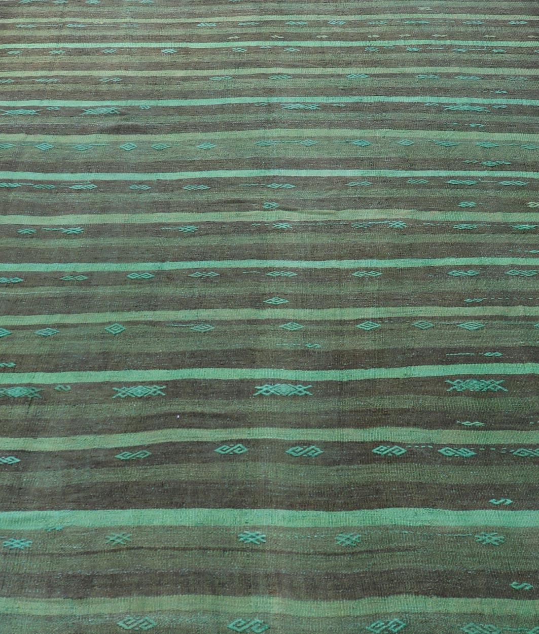 Rug & Kilim turc vintage avec accents Brown et Turquoise en vente 2