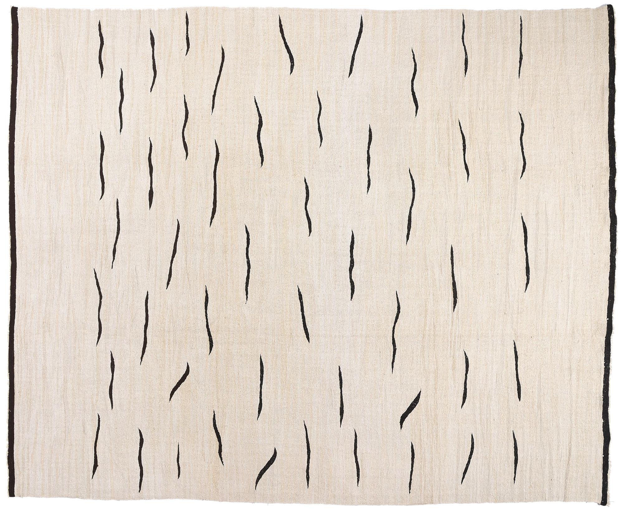 1970's Turkish Kilim Rug with International Minimalist Style For Sale 4