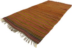Türkischer Kelim-Teppich mit Mid-Century Modern-Stil, Vintage