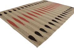 Vintage Turkish Kilim Rug with Modern Navajo Style