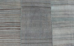 Vintage Turkish Kilim Rug With Subtle Earthy Tones  10'5 x 13'4