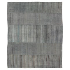 Alfombra Kilim Turca Vintage Con Sutiles Tonos Tierra  10'5 x 13'4