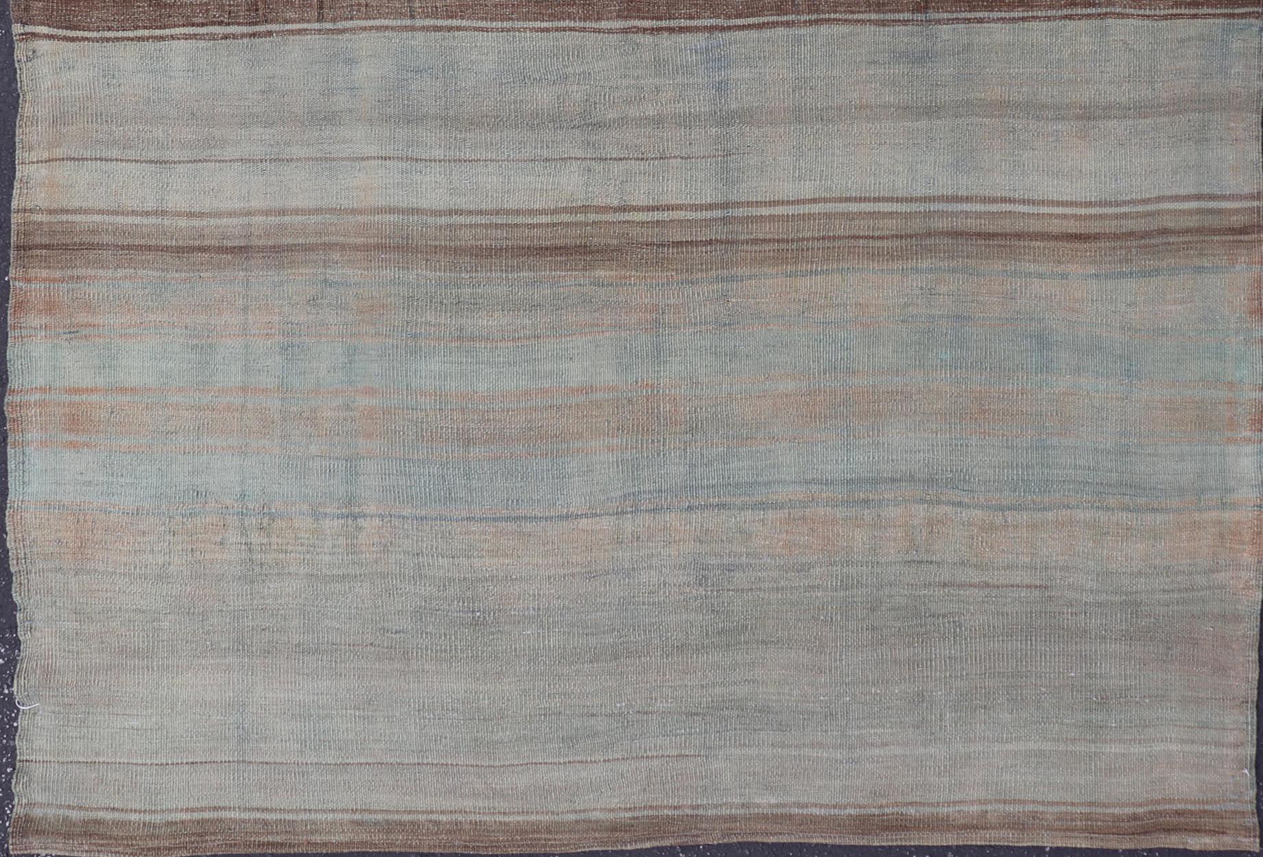 Rug & Kilim turco vintage con sottili toni pastello 5'2 x 6'4 In condizioni buone in vendita a Atlanta, GA
